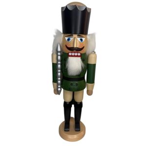 Nussknacker - König - Grün lasiert - 39cm