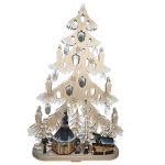 Schwibbogen - Tanne mit Seifener Kirche - 67cm