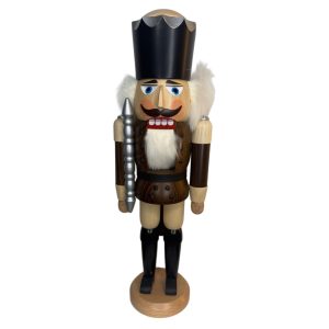 Nussknacker - König - Braun lasiert - 39cm