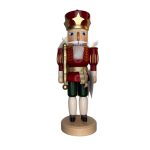 Nussknacker - König - Rot lasiert - 37,5 cm hoch