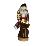 Nussknacker - Weihnachtsmann - Natur / Gold - 38 cm