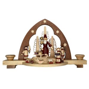 Schwibbogen - Bescherung - Natur - 30 cm breit