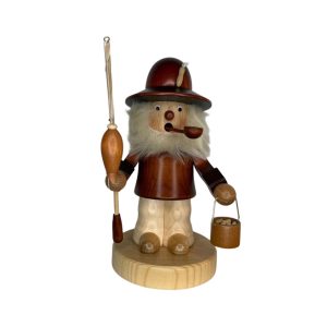 Räuchermann - Angler - 19 cm hoch