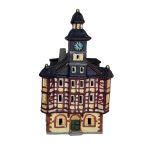 Porzellan Lichterhaus - Rathaus Heppenheim - 22cm