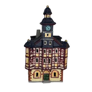 Porzellan Lichterhaus - Rathaus Heppenheim - 22cm