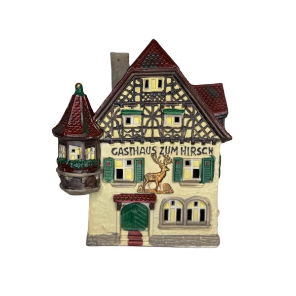 Porzellan Lichterhaus - Gasthaus zum Hirsch - 17,5 cm