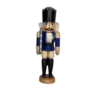 Nussknacker - König Blau lasiert - 29 cm